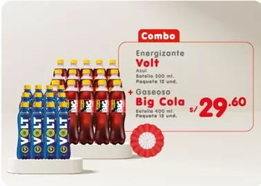 Volt - Energizante  + Gaseosa Big Cola