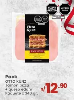 Otto Kunz - Jamón pizza + queso edam