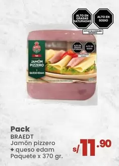 Braedt - Jamón pizzero + queso edam
