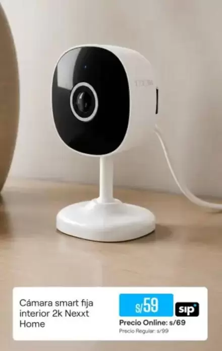Smart - Cámara smart fija interior 2k