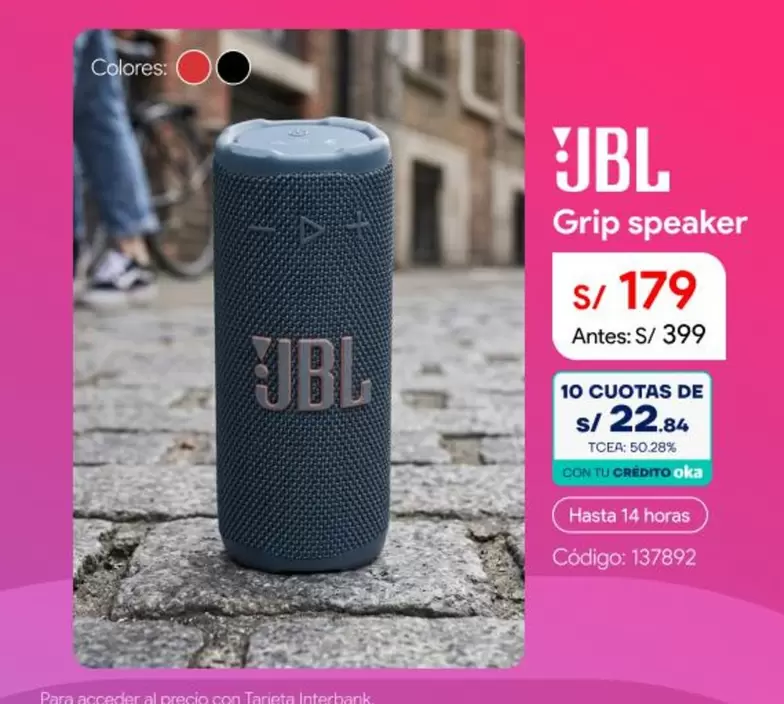 JBL - Grip speaker
