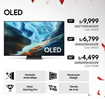 Samsung - OLED QN77S90HAGXPE Cód. 139327