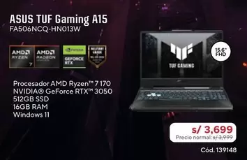 Asus - ASUS TUF Gaming A15 FA506NCQ-HN013W