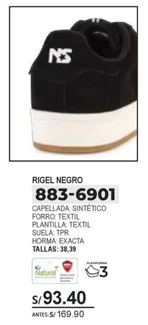 Natural - RIGEL NEGRO 883-6901