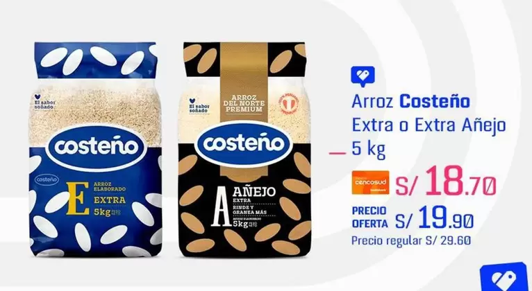Costeño - Arroz Extra o Extra Añejo
