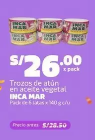 Trozo de atún en aceite vegetal