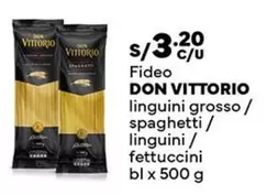 Don Vittorio - Fideo linguini grosso / spaghetti / linguini / fettuccini
