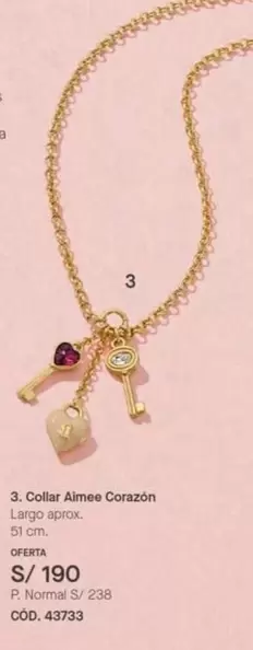 3. Collar Aimee Corazón