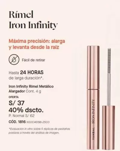 Yanbal - Iron Infinity Rímel