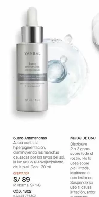 Yanbal - Suero Antimanchas