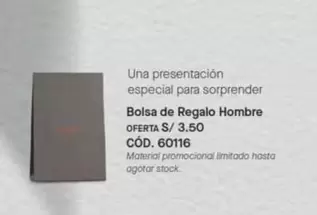 Una - Bolsa de Regalo Hombre CÓD. 60116