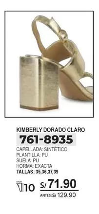 Dorado - KIMBERLY DORADO CLARO 761-8935