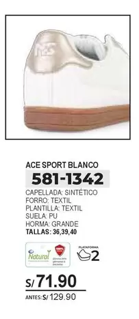Ace - ACE SPORT BLANCO 581-1342