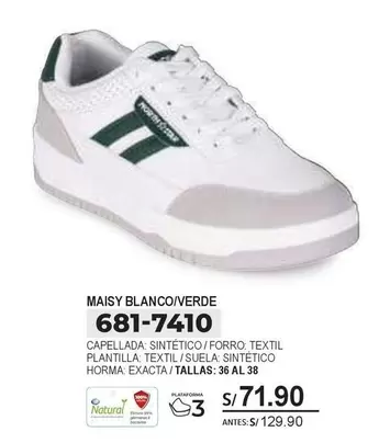 Natural - MAISY BLANCO/VERDE 681-7410