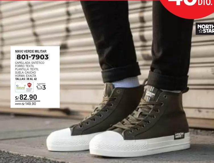 North Star - BOTAS VERDE MILITAR 801-7903