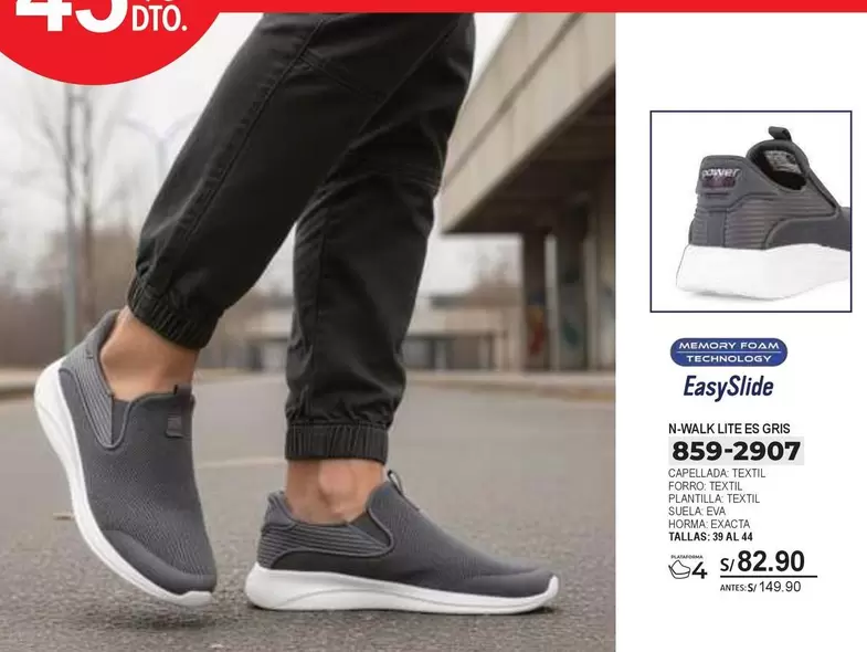 power - WALK LITE ES GRIS 859-2907