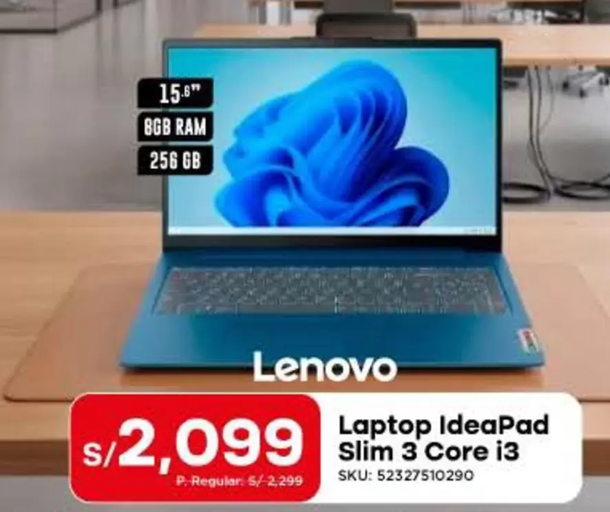 Lenovo - Laptop IdeaPad Slim 3 Core i3