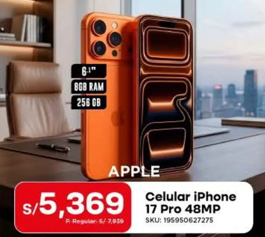Apple - Celular iPhone 17 Pro 48MP