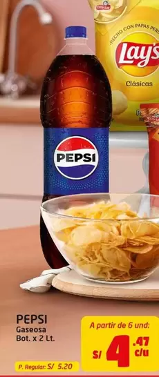 Pepsi - Gaseosa Bot. x 2 Lt.