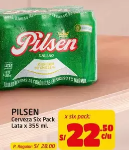 Pilsen - Cerveza Six Pack Lata