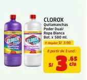 Clorox - Quitamanachas Poder Dual/ Ropa Blanca