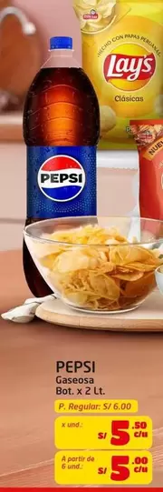 Pepsi - Gaseosa Bot. x 2 Lt.
