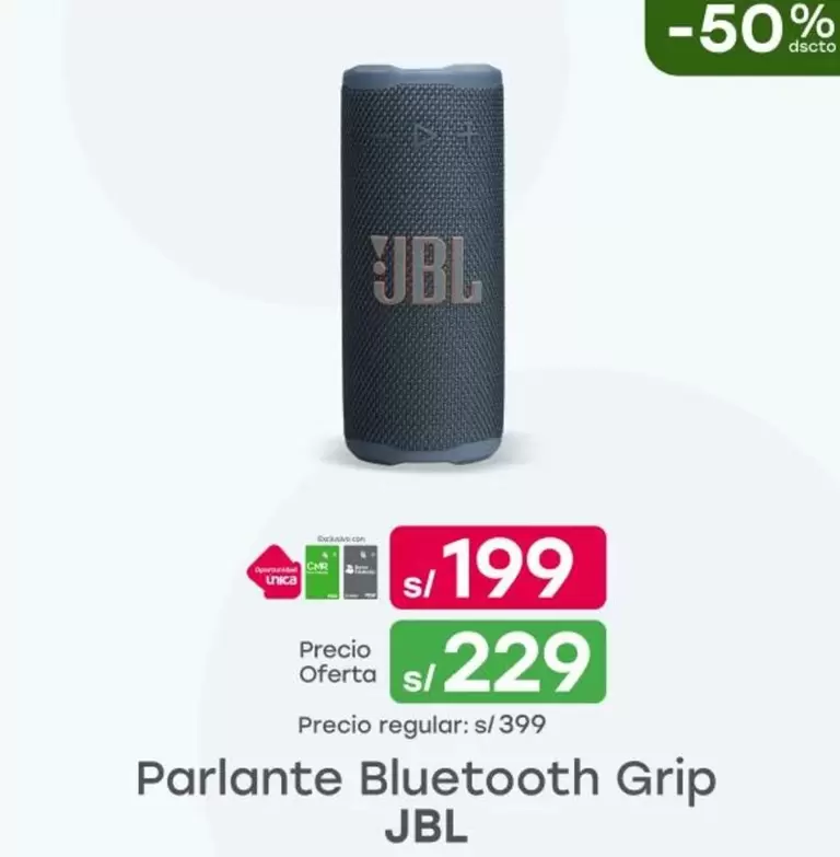 JBL - Parlante Bluetooth Grip
