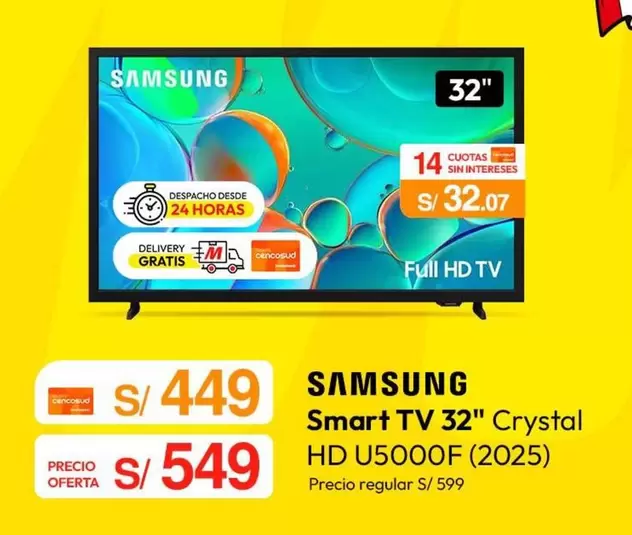 Samsung - Smart TV Crystal HD U5000F