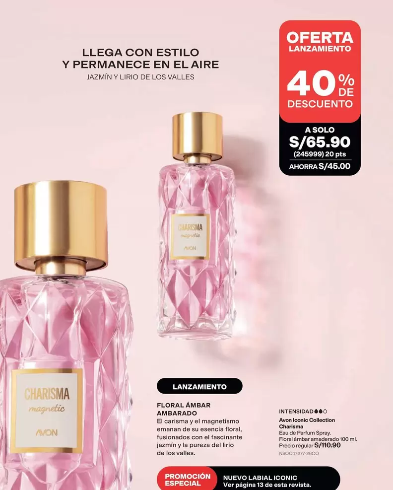 Avon - FLORAL EMBAR AMARADO