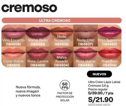 Encanto - Ultra Color Lápiz Labial Cremoso 3.6 g