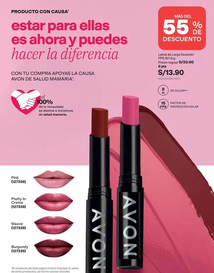 Avon - Labial de Larga Duración