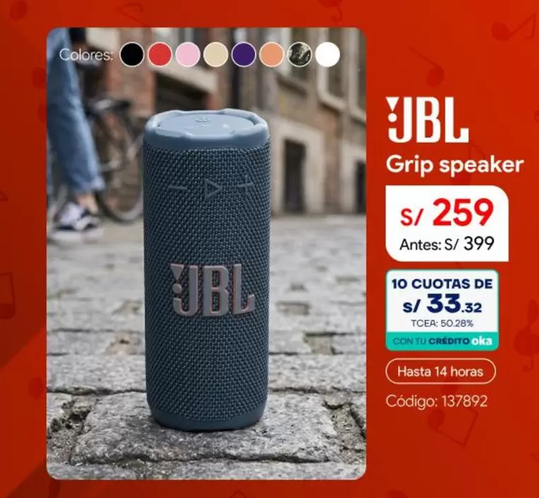 JBL - Grip speaker