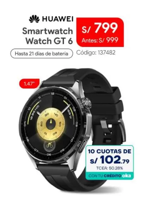Huawei - Smartwatch Watch GT 6