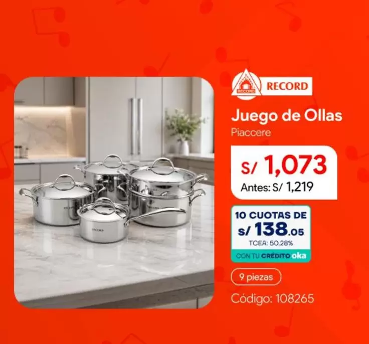 Record - Juego de Ollas