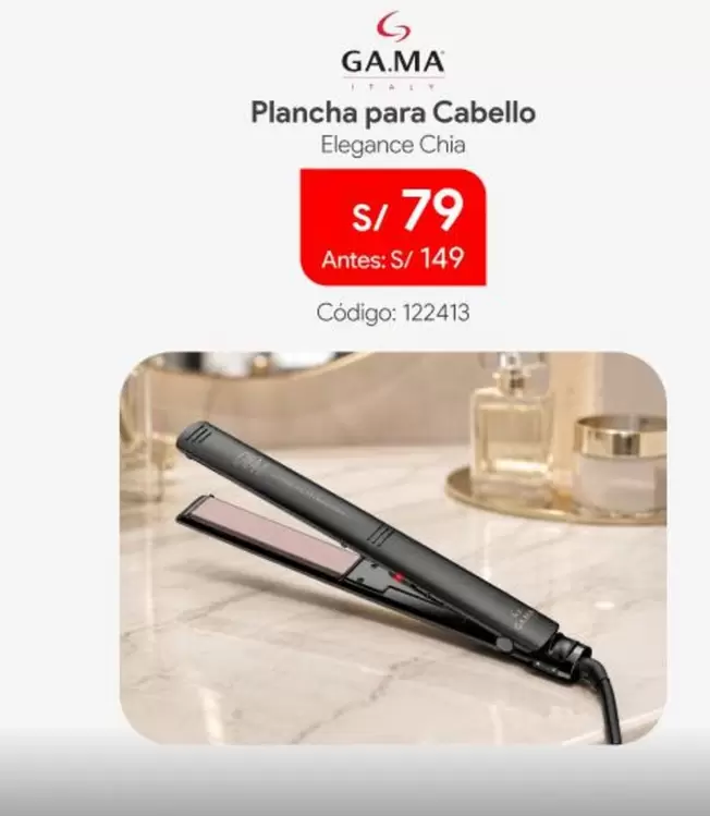 Ga.Ma - Plancha para Cabello Elegance Chia