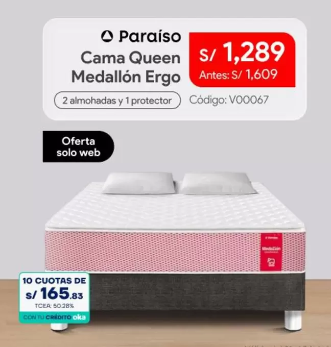 Solo - Cama Queen Medallón Ergo