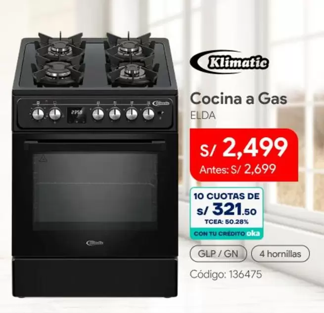Klimatic - Cocina a Gas ELDA