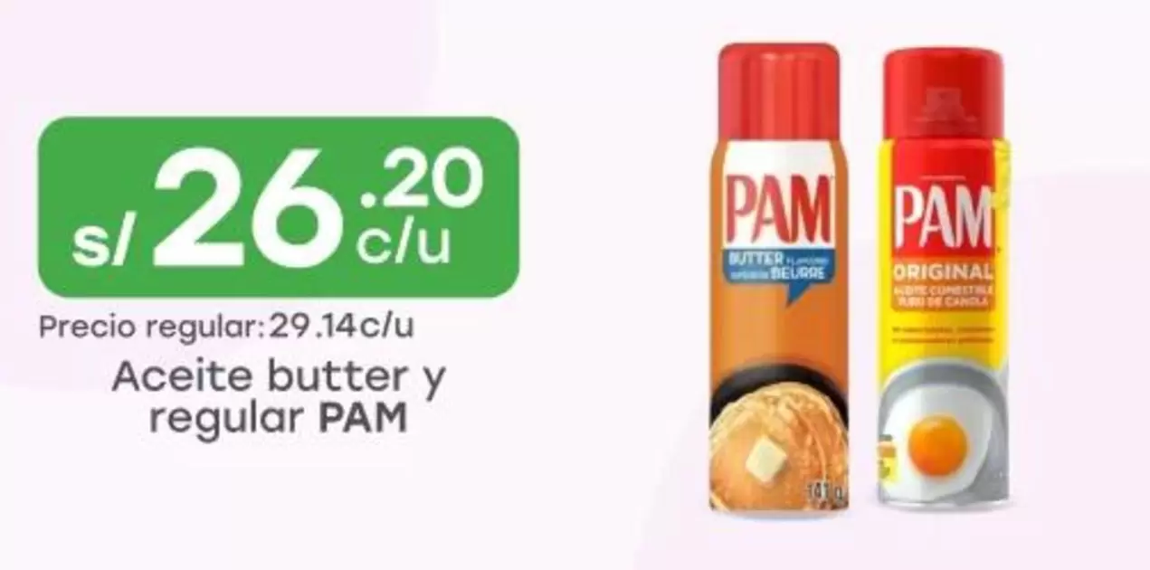 Aceite butter y regular