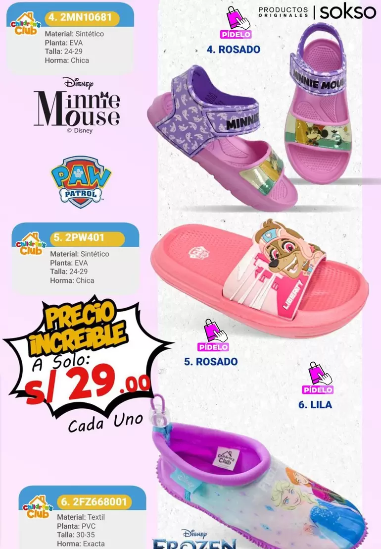Disney - Sandalias y Zapatillas
