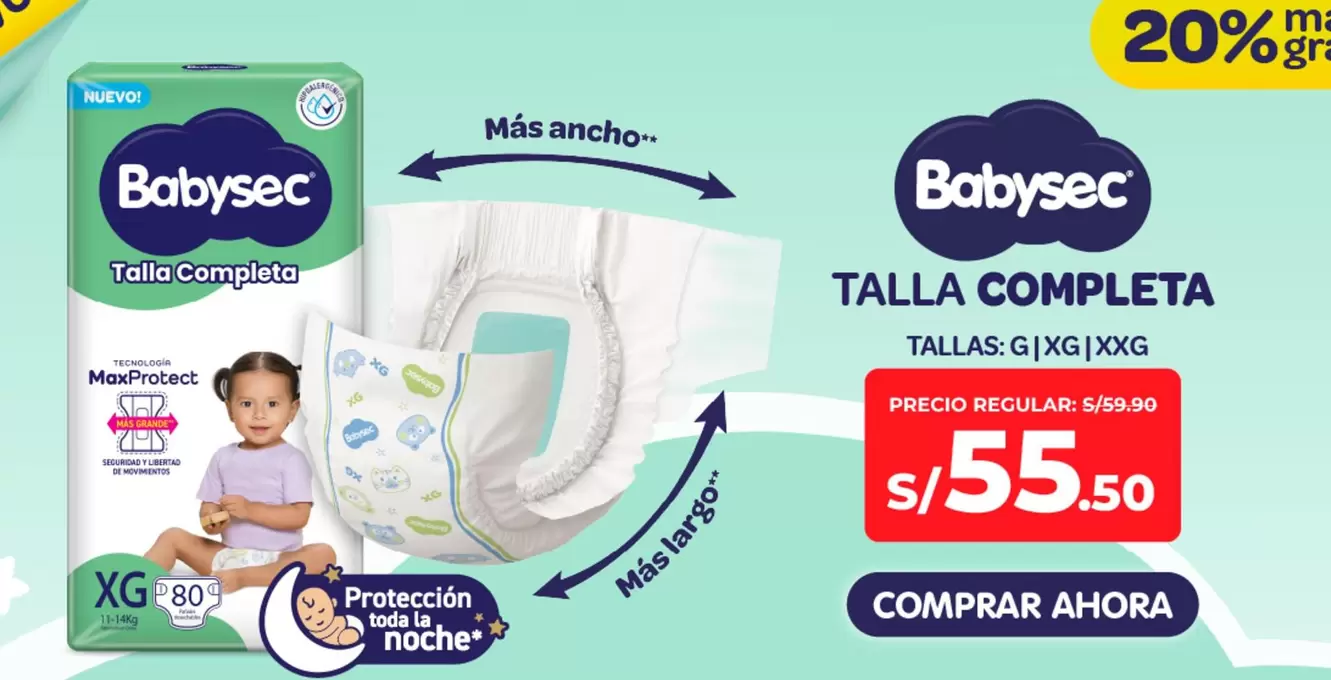 Babysec - Talla Completa