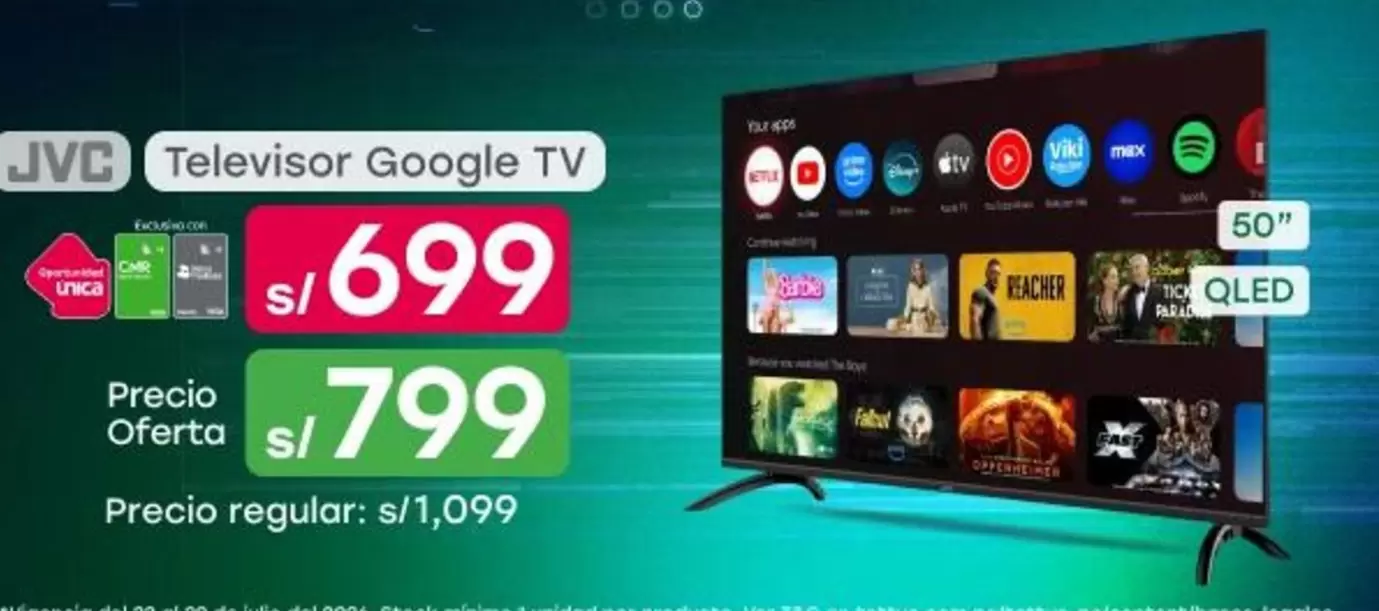 JVC - Televisor Google TV