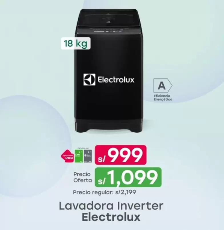 Electrolux - Lavadora Inverter