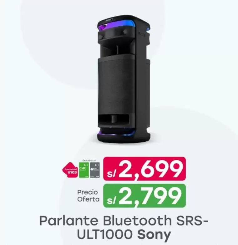 Sony - Parlante Bluetooth SRS-ULT1000