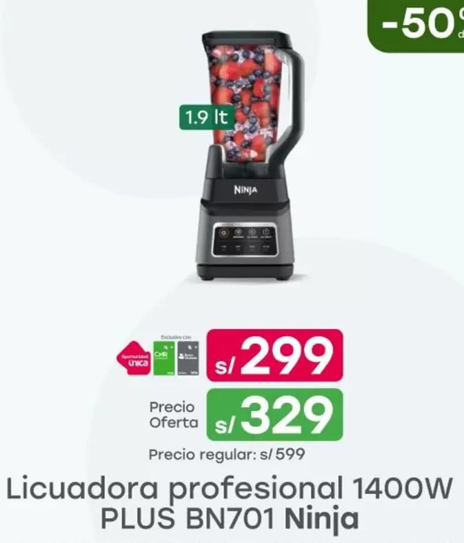 Licuadora profesional 1400W PLUS BN701