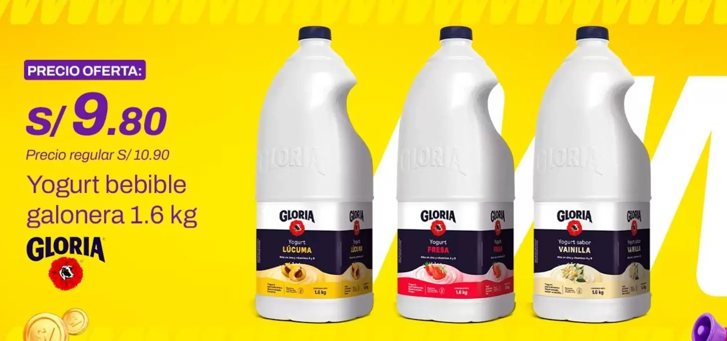 Gloria - Yogurt bebible galonera