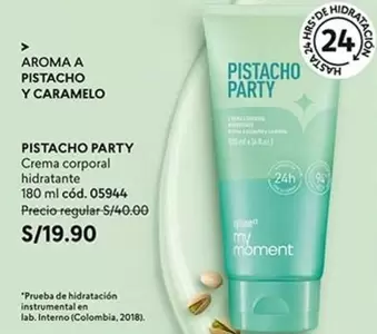 PISTACHO PARTY Crema corporal hidratante 180 ml cód. 05944