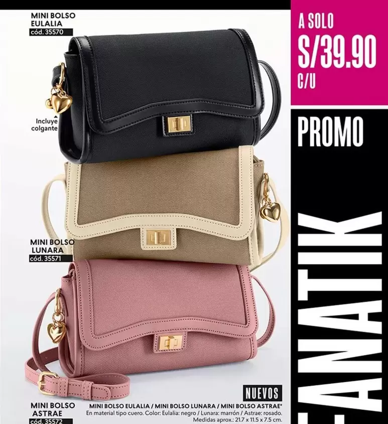 Solo - Mini Bolso Eulalia / Mini Bolso Lunara / Mini Bolso Lunara (Rosado?) (cod. 85570?)