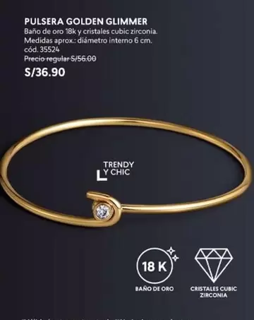 Trendy - PULSERA GOLDEN GLIMMER