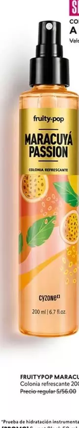 FRUITYPOP MARACUYA PASSION Colonia refrescante