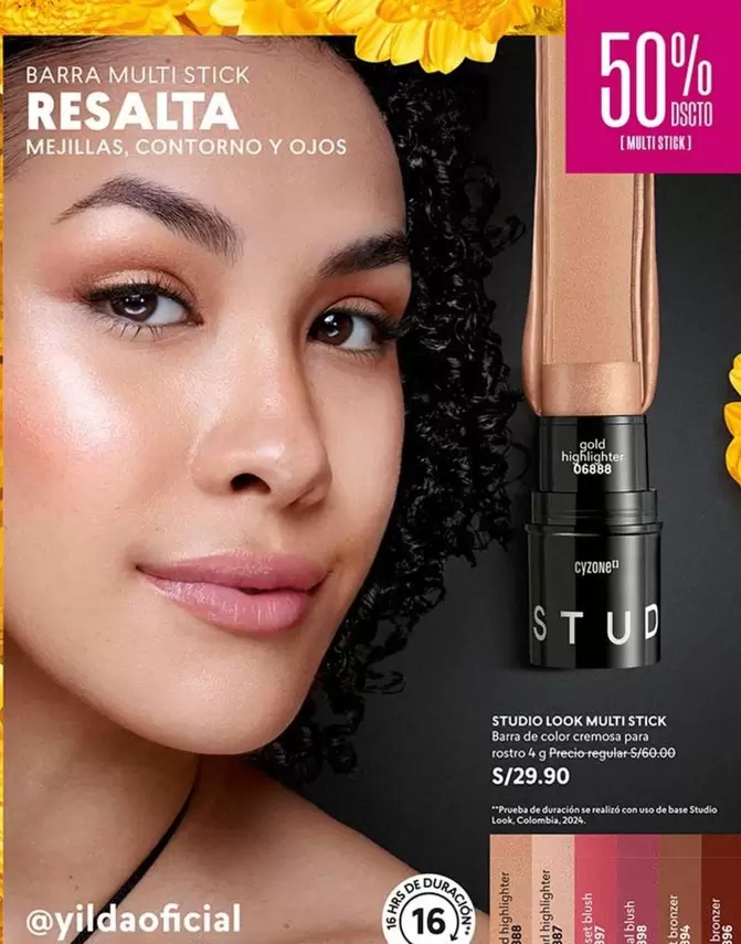 Studio - BARRA MULTI STICK RESALTA MEJILLAS, CONTORNO Y OJOS